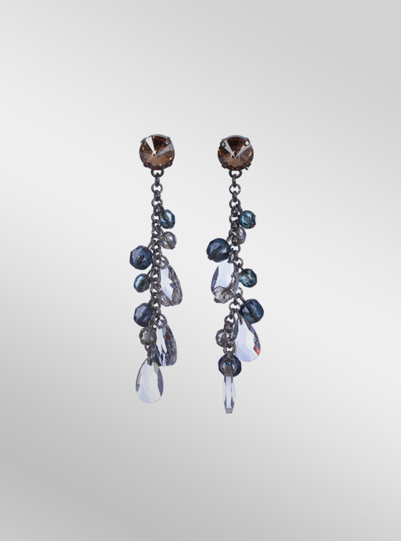 Exquisite Topaz Blue Earrings Fresh Sea Blue Earrings
