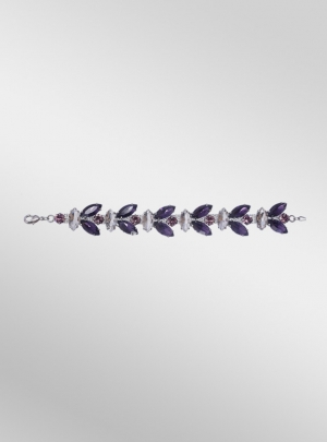 Violet Rhinestone Bracelet
