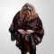 Eco Fur Multi-Shade Cape