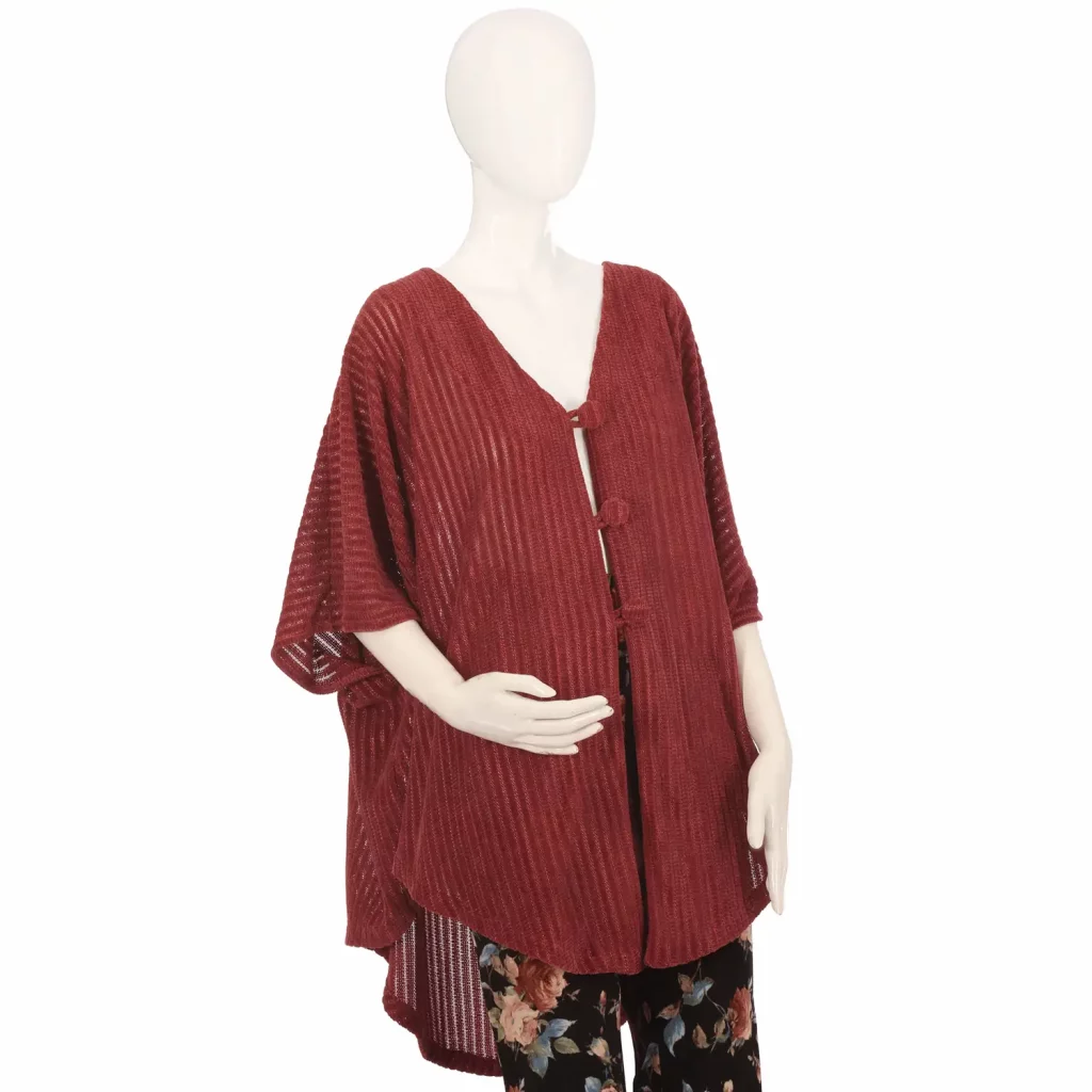 Rose lightweight knit cardigan cape