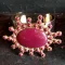 ‘Ruby’ Red Stone Adorned Bangle