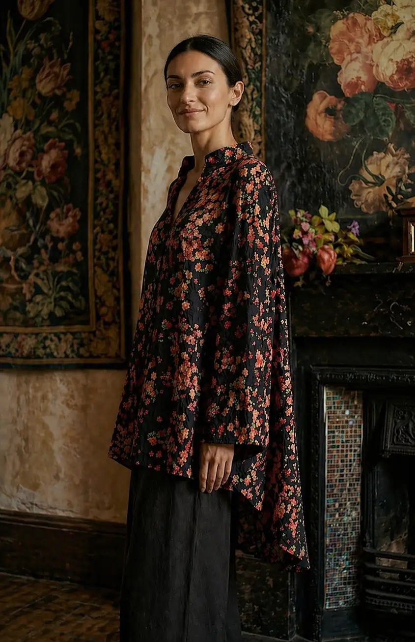 Vibrant floral print signature blouse - Image 2