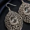 Baroque Noir Crystal Drop Earrings