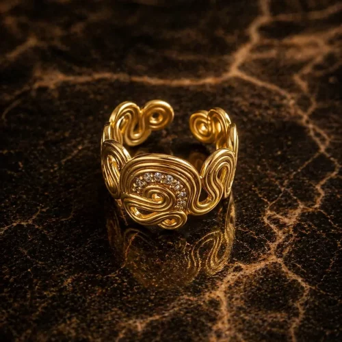 Gold Spiral Ring