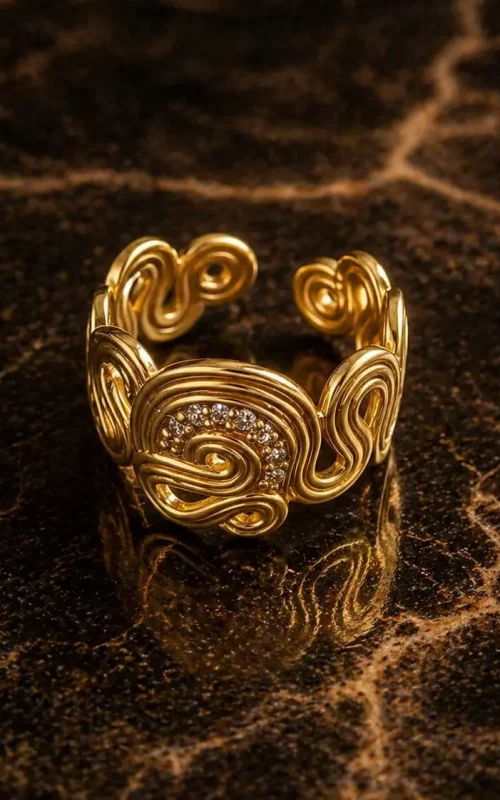 Gold Spiral Ring