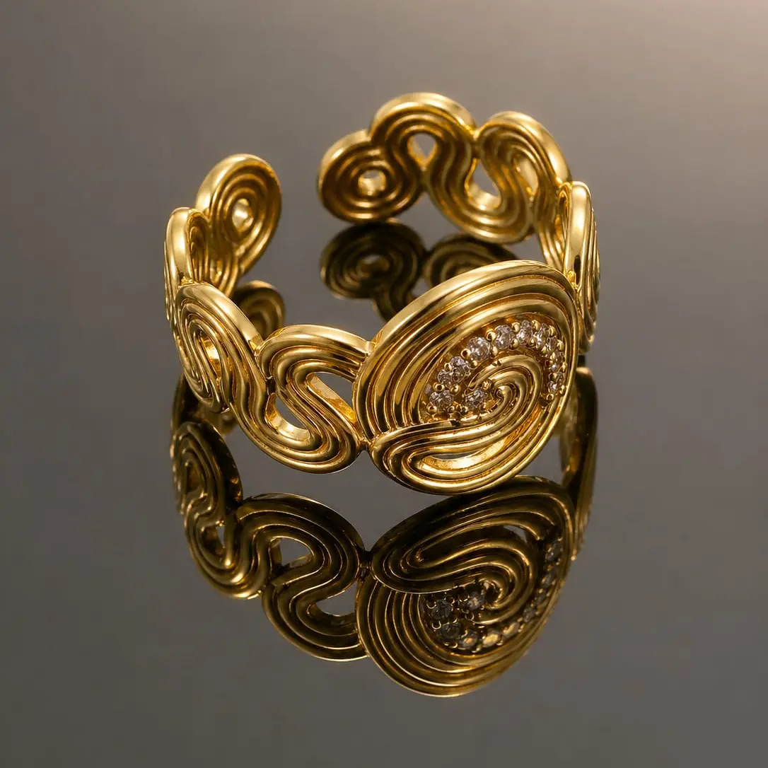 Gold Spiral Ring - Image 3