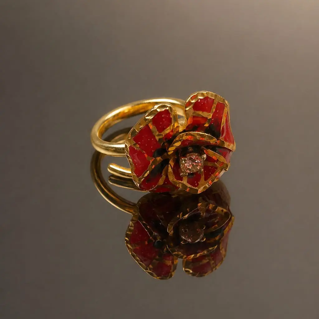 Rosso Fiore Ring - Image 2