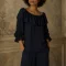 Silk Stretch Charmeuse Ruffle
